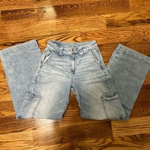 Super High Rise Ultra Wide Leg Jeans - American Eagle